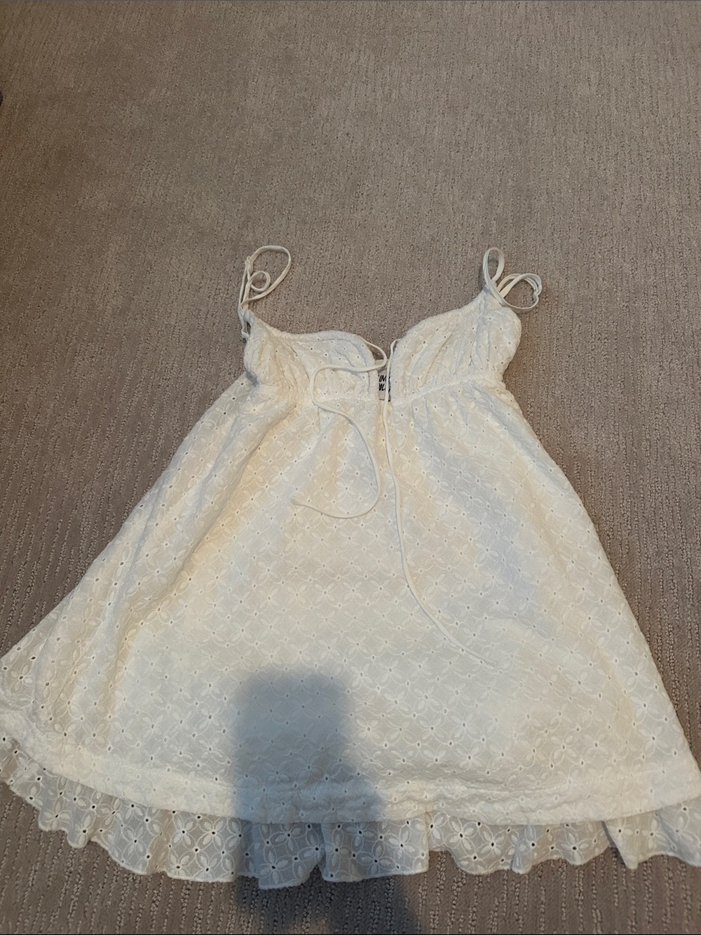 Princess Polly White Eyelet Camisole Sundress